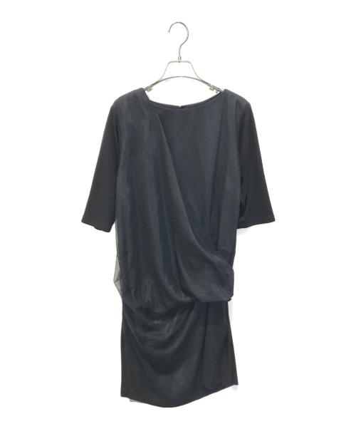 HIROKO BIS（ヒロコビス）HIROKO BIS (ヒロコビス) ジョイントレイヤードチュニック　RHBGU-17630　RHBGU-17630 ブラック サイズ:38の古着・服飾アイテム