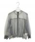 HIROKO KOSHINO TRUNK（ヒロココシノ トランク）の古着「シアーニットジップブルゾン」｜グレー