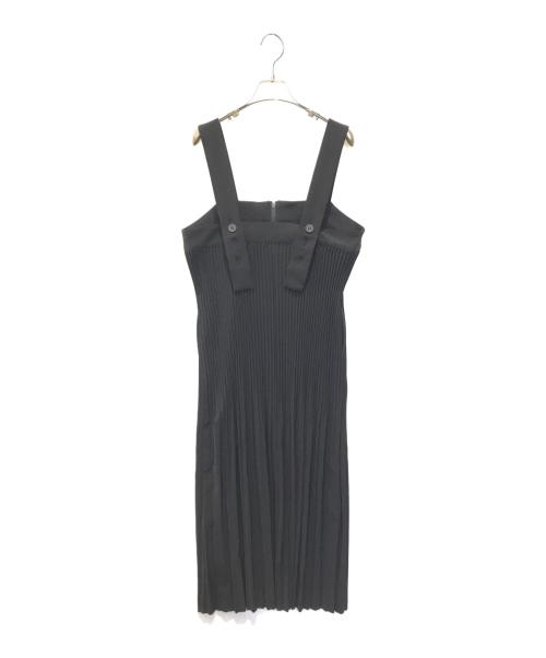 HIROKO KOSHINO TRUNK（ヒロココシノ トランク）HIROKO KOSHINO TRUNK (ヒロココシノ トランク) クリスタルプリーツジャンパースカート　RSEFA-18490 ブラック サイズ:38の古着・服飾アイテム