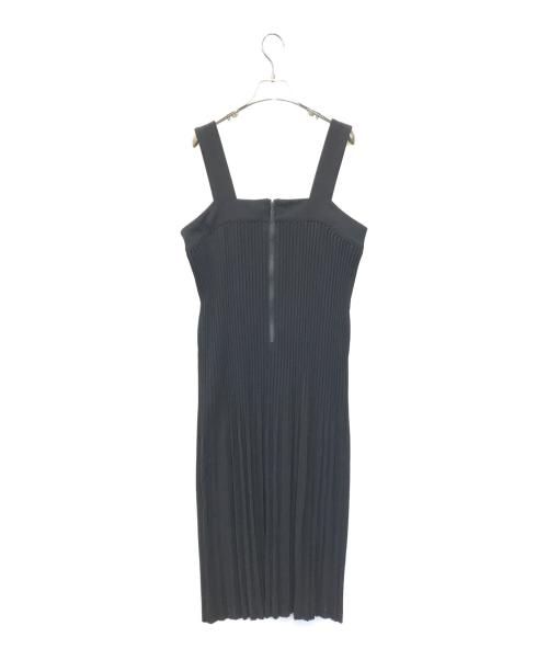 HIROKO KOSHINO TRUNK（ヒロココシノ トランク）HIROKO KOSHINO TRUNK (ヒロココシノ トランク) クリスタルプリーツジャンパースカート　RSEFA-18490 ブラック サイズ:38の古着・服飾アイテム