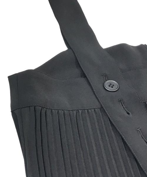 HIROKO KOSHINO TRUNK（ヒロココシノ トランク）HIROKO KOSHINO TRUNK (ヒロココシノ トランク) クリスタルプリーツジャンパースカート　RSEFA-18490 ブラック サイズ:38の古着・服飾アイテム