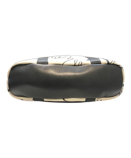 HIROKO KOSHINO TRUNK（ヒロココシノ トランク）HIROKO KOSHINO TRUNK (ヒロココシノ トランク) プリントダンボールトート ベージュの古着・服飾アイテム