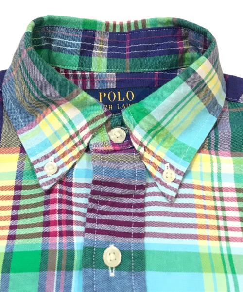 POLO RALPH LAUREN（ポロ・ラルフローレン）POLO RALPH LAUREN (ポロ・ラルフローレン) チェックシャツ ブルー サイズ:XSの古着・服飾アイテム