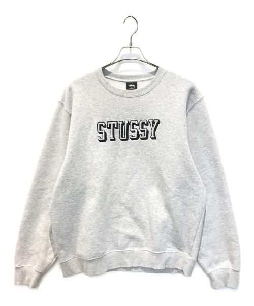 stussy（ステューシー）stussy (ステューシー) 3D Collegiate Applique グレー サイズ:XLの古着・服飾アイテム
