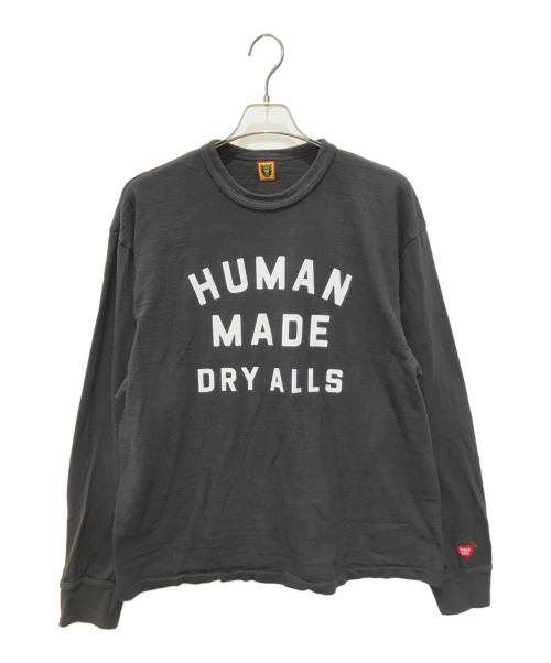 HUMAN MADE（ヒューマンメイド）HUMAN MADE (ヒューマンメイド) GRAPHIC L/S T-SHIRT DRYALLS ブラック サイズ:2XLの古着・服飾アイテム