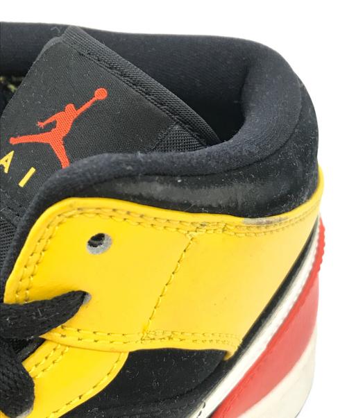 NIKE（ナイキ）NIKE (ナイキ) AIR JORDAN 1 MID SE BLACK/TEAM ORANGE-AMALLIRO　852542-087　AIR JORDAN1 オレンジ サイズ:26の古着・服飾アイテム