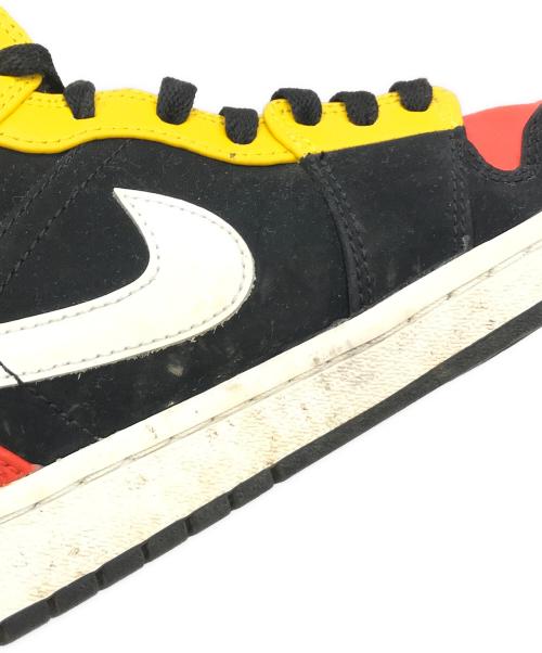 NIKE（ナイキ）NIKE (ナイキ) AIR JORDAN 1 MID SE BLACK/TEAM ORANGE-AMALLIRO　852542-087　AIR JORDAN1 オレンジ サイズ:26の古着・服飾アイテム