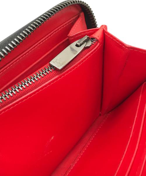 Christian Louboutin（クリスチャン・ルブタン）Christian Louboutin (クリスチャン・ルブタン) パネトーネスタッズラウンドファスナー　1165065 ブラックの古着・服飾アイテム