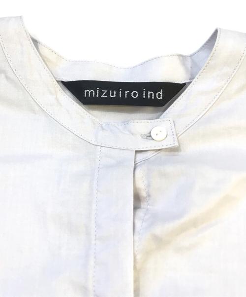 mizuiro-ind（ミズイロインド）mizuiro-ind (ミズイロインド) シャツワンピース ブルー サイズ:表記無しの古着・服飾アイテム