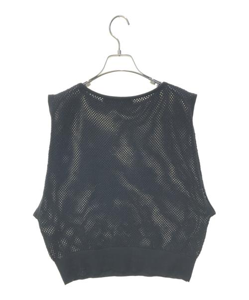 mizuiro-ind（ミズイロインド）mizuiro-ind (ミズイロインド) mesh pattern vest　1-220022 ブラック サイズ:表記無しの古着・服飾アイテム