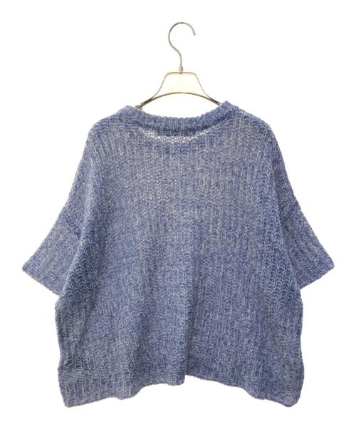 mizuiro-ind（ミズイロインド）mizuiro-ind (ミズイロインド) 半袖ニット ブルー サイズ:表記無しの古着・服飾アイテム