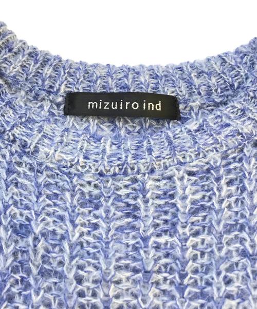 mizuiro-ind（ミズイロインド）mizuiro-ind (ミズイロインド) 半袖ニット ブルー サイズ:表記無しの古着・服飾アイテム