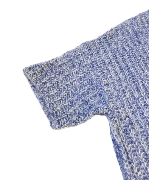 mizuiro-ind（ミズイロインド）mizuiro-ind (ミズイロインド) 半袖ニット ブルー サイズ:表記無しの古着・服飾アイテム