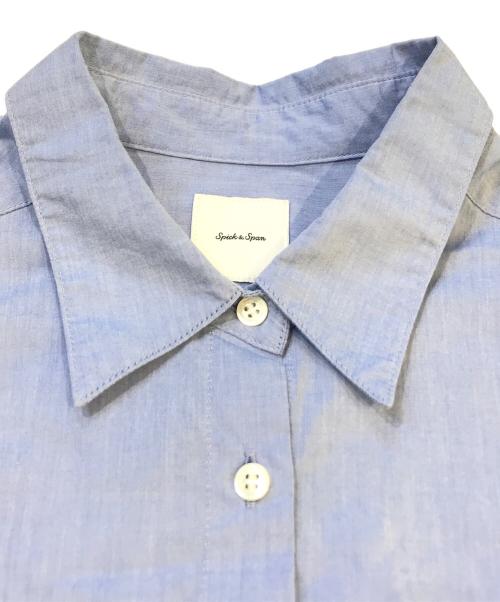 Spick and Span（スピック＆スパン）Spick and Span (スピックアンドスパン) 50コットンオーバーシャツ　25050200213010 スカイブルー サイズ:表記無しの古着・服飾アイテム