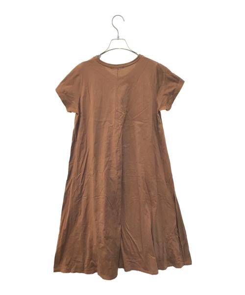 mizuiro-ind（ミズイロインド）mizuiro-ind (ミズイロインド) カットソーワンピース ブラウン サイズ:表記無しの古着・服飾アイテム