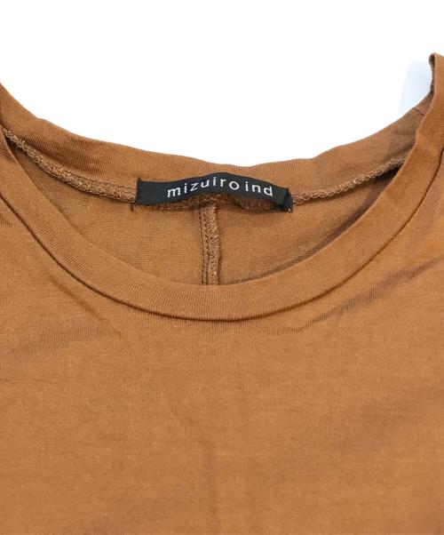mizuiro-ind（ミズイロインド）mizuiro-ind (ミズイロインド) カットソーワンピース ブラウン サイズ:表記無しの古着・服飾アイテム