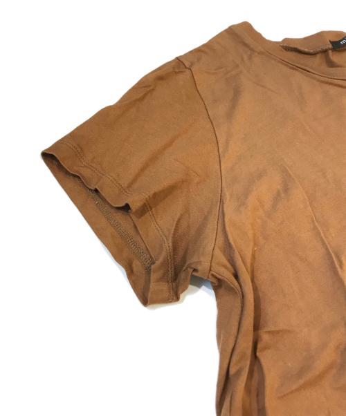 mizuiro-ind（ミズイロインド）mizuiro-ind (ミズイロインド) カットソーワンピース ブラウン サイズ:表記無しの古着・服飾アイテム