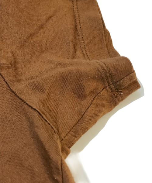 mizuiro-ind（ミズイロインド）mizuiro-ind (ミズイロインド) カットソーワンピース ブラウン サイズ:表記無しの古着・服飾アイテム