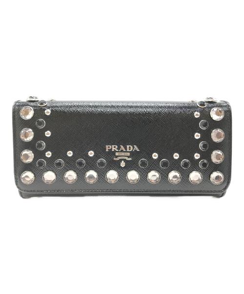 PRADA（プラダ）PRADA (プラダ) 長財布 ブラックの古着・服飾アイテム