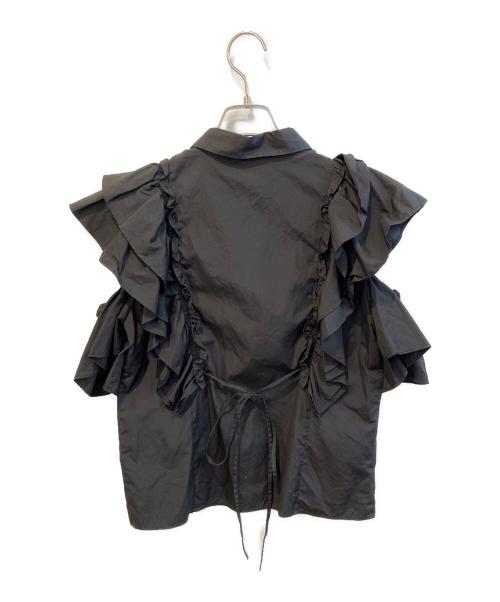 FRAY ID（フレイ アイディー）FRAY ID (フレイ アイディー) ブラウス　FWFB211019 ブラック サイズ:1の古着・服飾アイテム