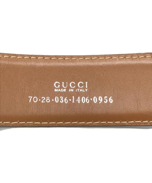 GUCCI（グッチ）GUCCI (グッチ) バックルベルト　70 28 036 1406 0956 ブラックの古着・服飾アイテム
