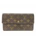 LOUIS VUITTON（ルイ ヴィトン）の古着「財布　M61723　ポシェット・ポルトモネ クレディ」｜ブラウン