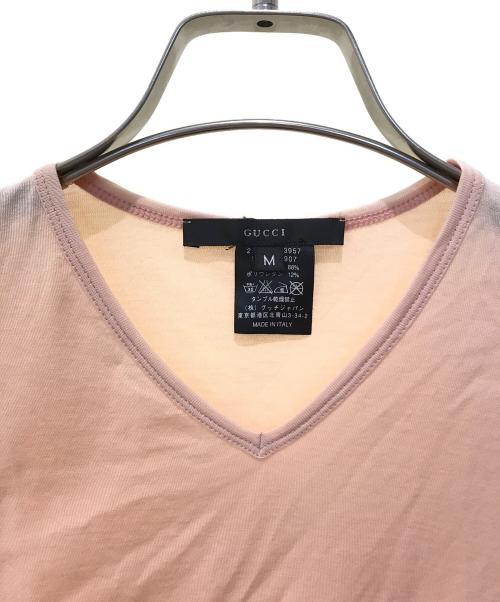 GUCCI（グッチ）GUCCI (グッチ) Tシャツ　231-0209-3957 ピンク サイズ:Mの古着・服飾アイテム