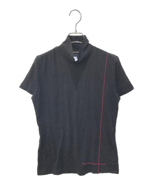 yohji yamamoto+noir（ヨウジヤマモトプリュスノアール）yohji yamamoto+Noir (ヨウジヤマモトプリュスノアール) ハイネックカットソー　NU-T72-608 ブラック サイズ:3の古着・服飾アイテム