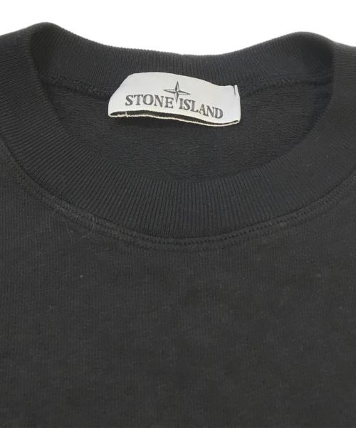 STONE ISLAND（ストーンアイランド）STONE ISLAND (ストーンアイランド) Crewneck sweatshirt with slub effect Marine Black　K1S156100020 ブラック サイズ:Mの古着・服飾アイテム