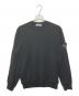 STONE ISLAND（ストーンアイランド）の古着「Crewneck sweatshirt with slub effect Marine Black　K1S156100020」｜ブラック