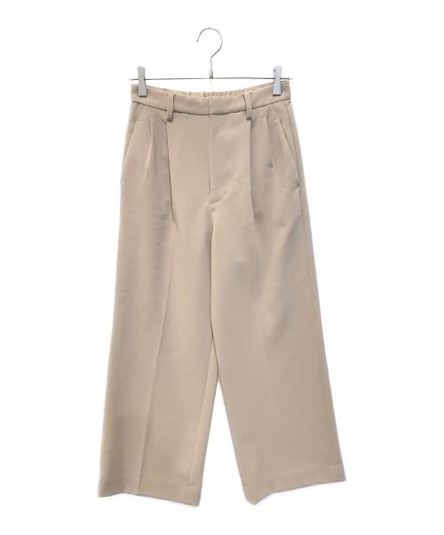 Spick and Span（スピック＆スパン）Spick and Span (スピックアンドスパン) ダブルクロスツータックパンツ　23030200815030 ベージュ サイズ:36の古着・服飾アイテム