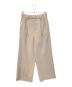 Spick and Span（スピックアンドスパン）の古着「ダブルクロスツータックパンツ　23030200815030」｜ベージュ