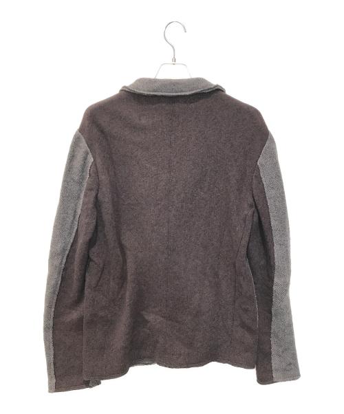 BOSS HUGO BOSS（ボス ヒューゴボス）BOSS HUGO BOSS (ボス ヒューゴボス) ニットテーラードジャケット ブラウン サイズ:XLの古着・服飾アイテム