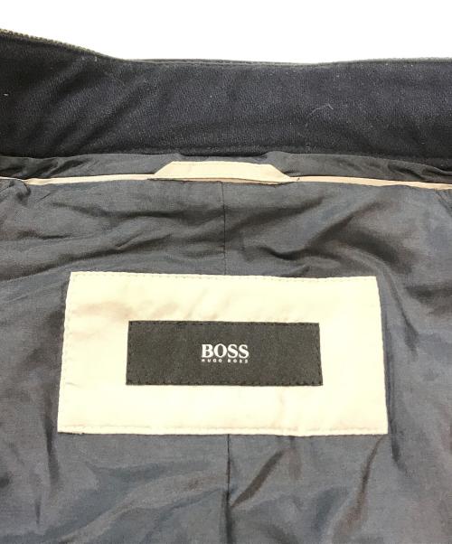 BOSS HUGO BOSS（ボス ヒューゴボス）BOSS HUGO BOSS (ボス ヒューゴボス) メルトンコート ネイビー サイズ:US45Rの古着・服飾アイテム