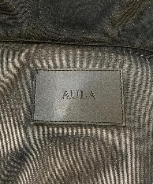 AULA（オーラ）AULA (オーラ) シアーギャザーショートブルゾン　3241-02038 ブラックの古着・服飾アイテム