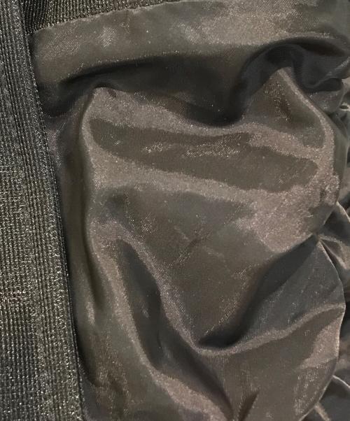 AULA（オーラ）AULA (オーラ) シアーギャザーショートブルゾン　3241-02038 ブラックの古着・服飾アイテム