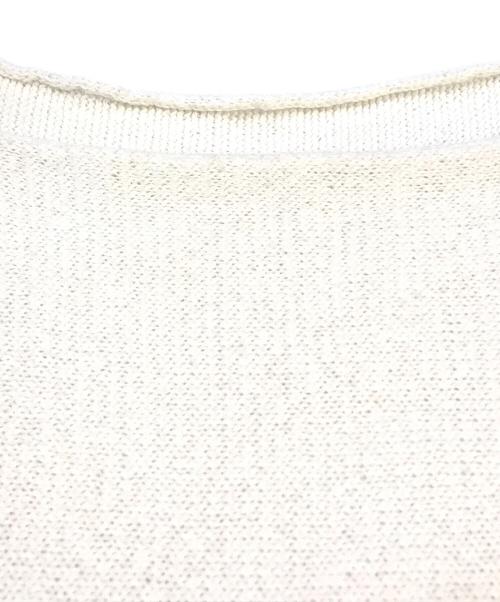 Plage（プラージュ）Plage (プラージュ) ヨコアミボートネックニット　21080922200010 ホワイト サイズ:表記無しの古着・服飾アイテム