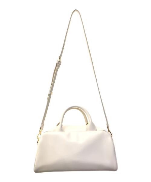 MARY QUANT（マリークヮント）MARY QUANT (マリークヮント) Wフラップポケットデイジー 2WAYトート アイボリーの古着・服飾アイテム