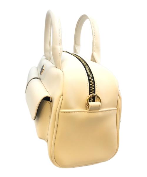 MARY QUANT（マリークヮント）MARY QUANT (マリークヮント) Wフラップポケットデイジー 2WAYトート アイボリーの古着・服飾アイテム