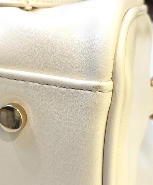 MARY QUANT（マリークヮント）MARY QUANT (マリークヮント) Wフラップポケットデイジー 2WAYトート アイボリーの古着・服飾アイテム