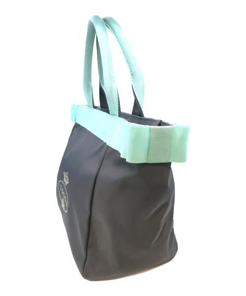 TOCCA（トッカ）TOCCA (トッカ) リボン2WAYバッグ グレー×ツスカイブルーの古着・服飾アイテム
