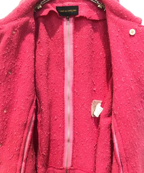 COMME des GARCONS（コムデギャルソン）COMME des GARCONS (コムデギャルソン) ジップデザインネップジャケット　GJ-05073M ピンク サイズ:Mの古着・服飾アイテム