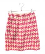 COMME des GARCONSコムデギャルソン）の古着「総柄スカート　GS-05058S」｜ピンク