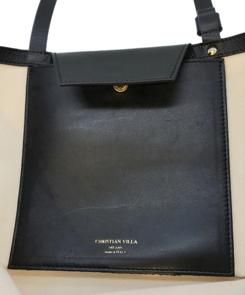 CHRISTIAN VILLA（クリスチャンヴィラ）CHRISTIAN VILLA (クリスチャンヴィラ) キャンバストートバッグ アイボリー サイズ:00の古着・服飾アイテム
