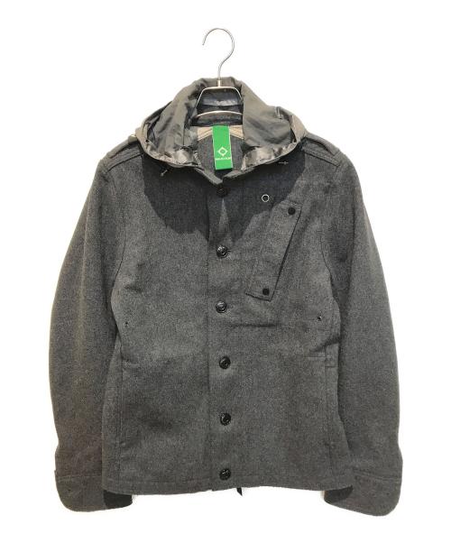 MA.STRUM（マストラム）MA.STRUM (マストラム) フードドッキングジャケット　MA1080 グレー サイズ:Mの古着・服飾アイテム
