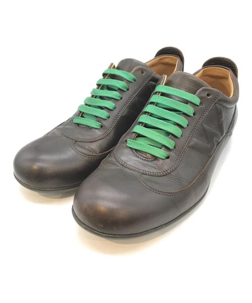 J.M.WESTON（ジェイエムウエストン）J.M.WESTON (ジェイエムウエストン) レザースニーカー　J4-193-571-01 ブラウン サイズ:7Dの古着・服飾アイテム