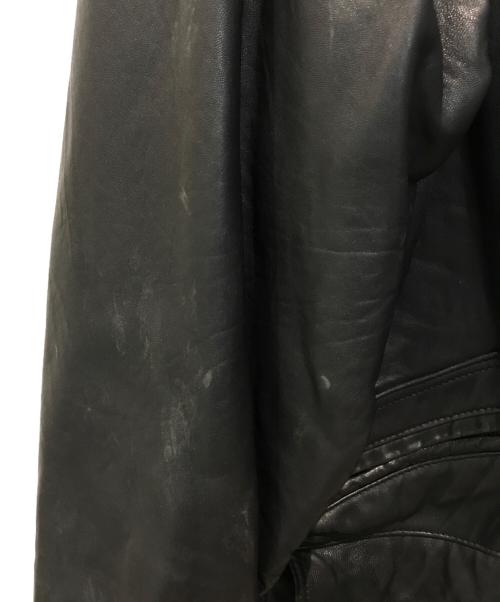 D’HOMME A HOMME（ディオムアオム）D’HOMME A HOMME (ディオムアオム) ラムレザージャケット ブラック サイズ:Mの古着・服飾アイテム