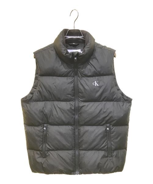 Calvin Klein（カルバンクライン）Calvin Klein (カルバンクライン) ダウンベスト　ZM01758 ブラック サイズ:XLの古着・服飾アイテム
