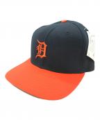 New Era×GENUINE MERCHANDISEニューエラ×ジェニュイン マーチャンダイズ）の古着「キャップ」｜ブラック×オレンジ