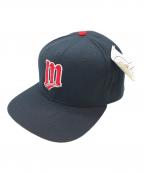 New Era×GENUINE MERCHANDISEニューエラ×ジェニュイン マーチャンダイズ）の古着「キャップ」｜ネイビー